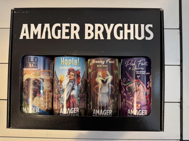 Gavekasse fra Amager Bryghus – 4 Specialøl